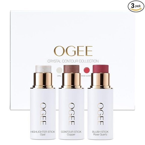Ogee Face Stick Crystal Collection Trio