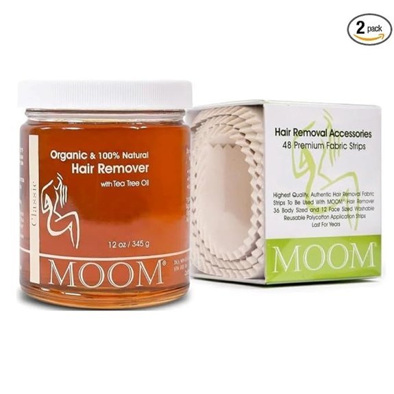 MOOM Organic Sugar Wax Hair Removal Kit