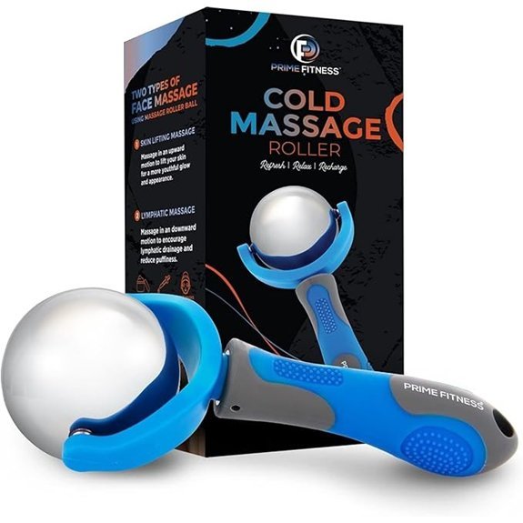 PRIME Fitness Cold Massage Roller Ball with Handle
