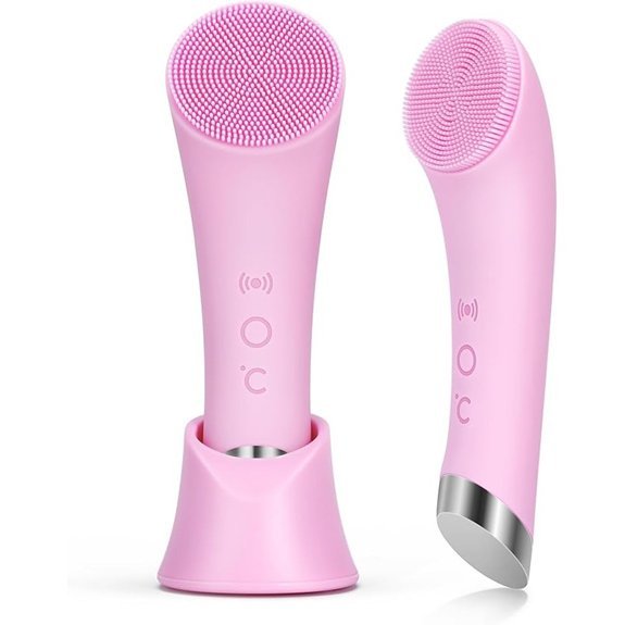 PRITECH Rechargeable Silicone Facial Cleansing Brush (Pink)