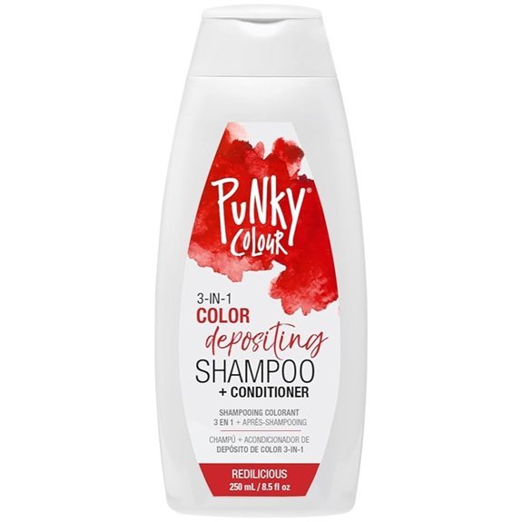 Punky Colour 3-in-1 Color Depositing Conditioner & Cleanser Red