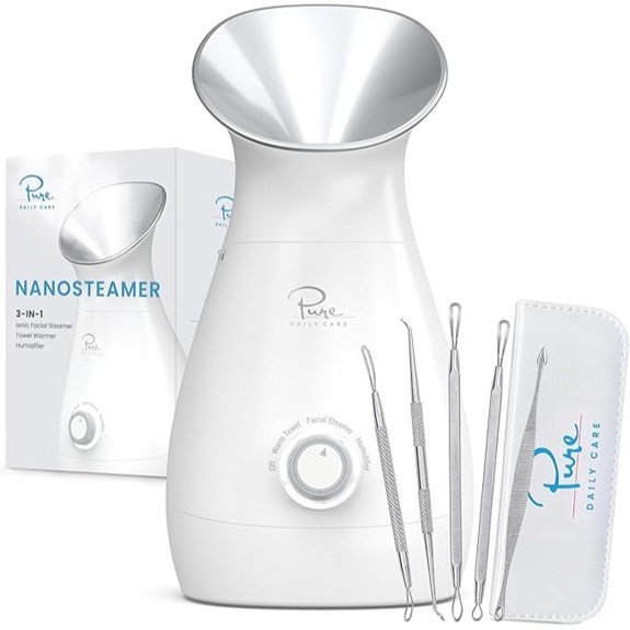 Pure Daily Care NanoSteamer 3-in-1 Facial Steamer with Skin Kit
