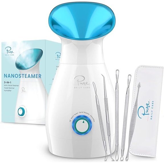 Pure Daily Care NanoSteamer Facial Steamer with Skin Kit (Teal)