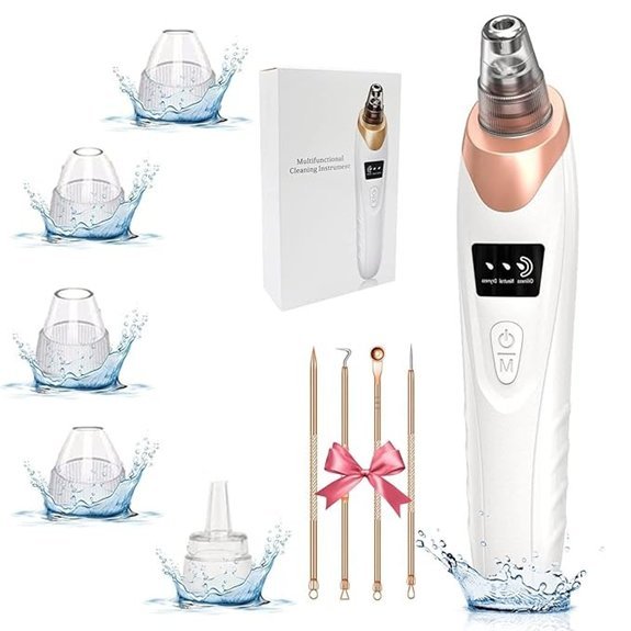 2026 Rechargeable Blackhead Remover Vacuum with 5 Suction Heads