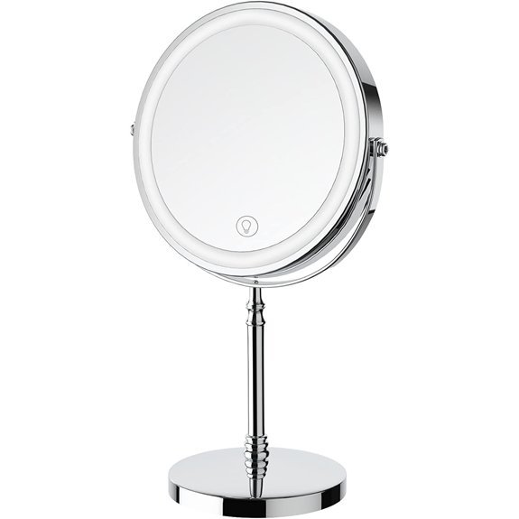 DEIOVWXS Rechargeable Vanity Makeup Mirror with 3 Lights