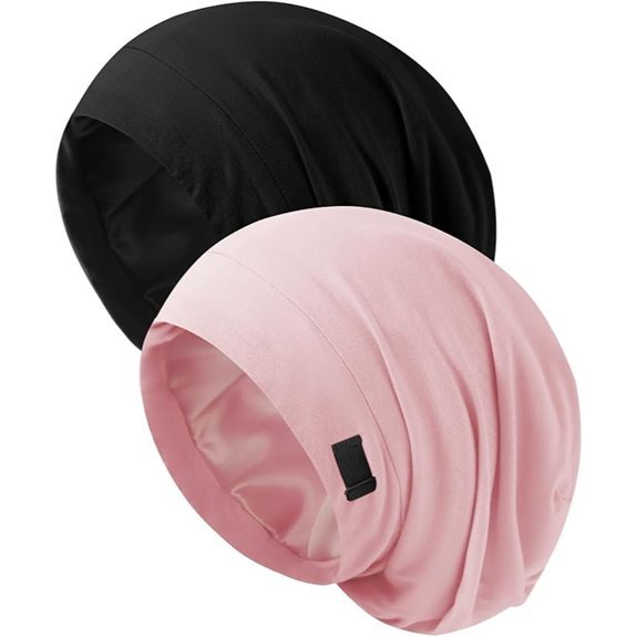 ZHENSILK Silk Bonnet for Sleeping Women with Adjustable Satin Cap