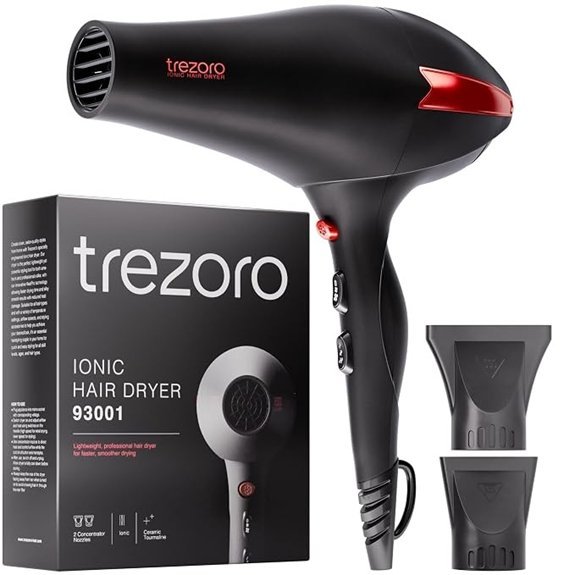 TREZORO Professional Ionic Ceramic Hair Dryer 2000W