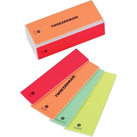 Tweezerman Neon 4-in-1 File Bluff Smooth & Shine Block