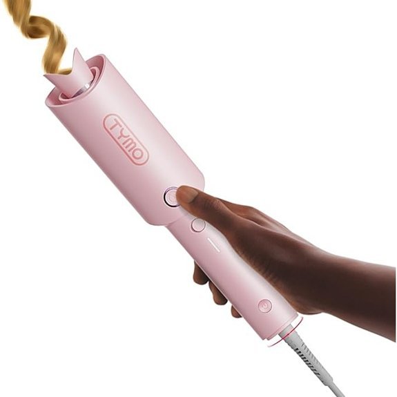 TYMO Automatic Rotating Curling Iron (1 Inch Pink)