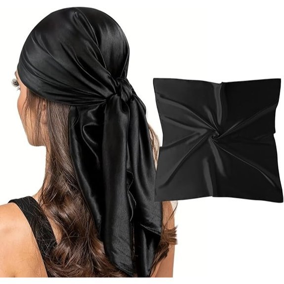 Vimate 35 Square Silk Head Scarf for Women