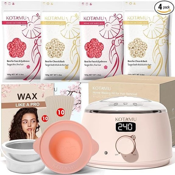 KOTAMU Waxing Kit for Women & Men (25 Accessories)