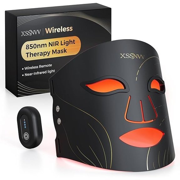 Wireless Red Light Therapy Face Mask with 4 Modes